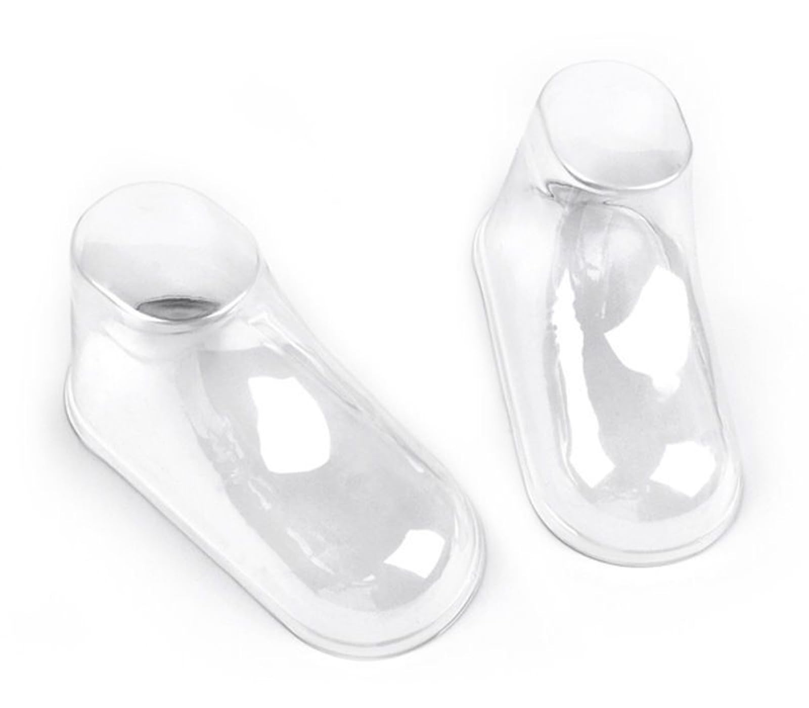 100Pcs Clear Plastic Baby Feet Display, Baby Booties Crochet Shoes Socks Show...