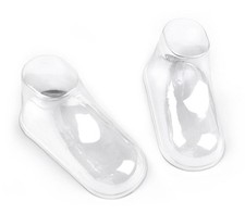 100Pcs Clear Plastic Baby Feet Display, Baby Booties Crochet Shoes Socks Show... picture