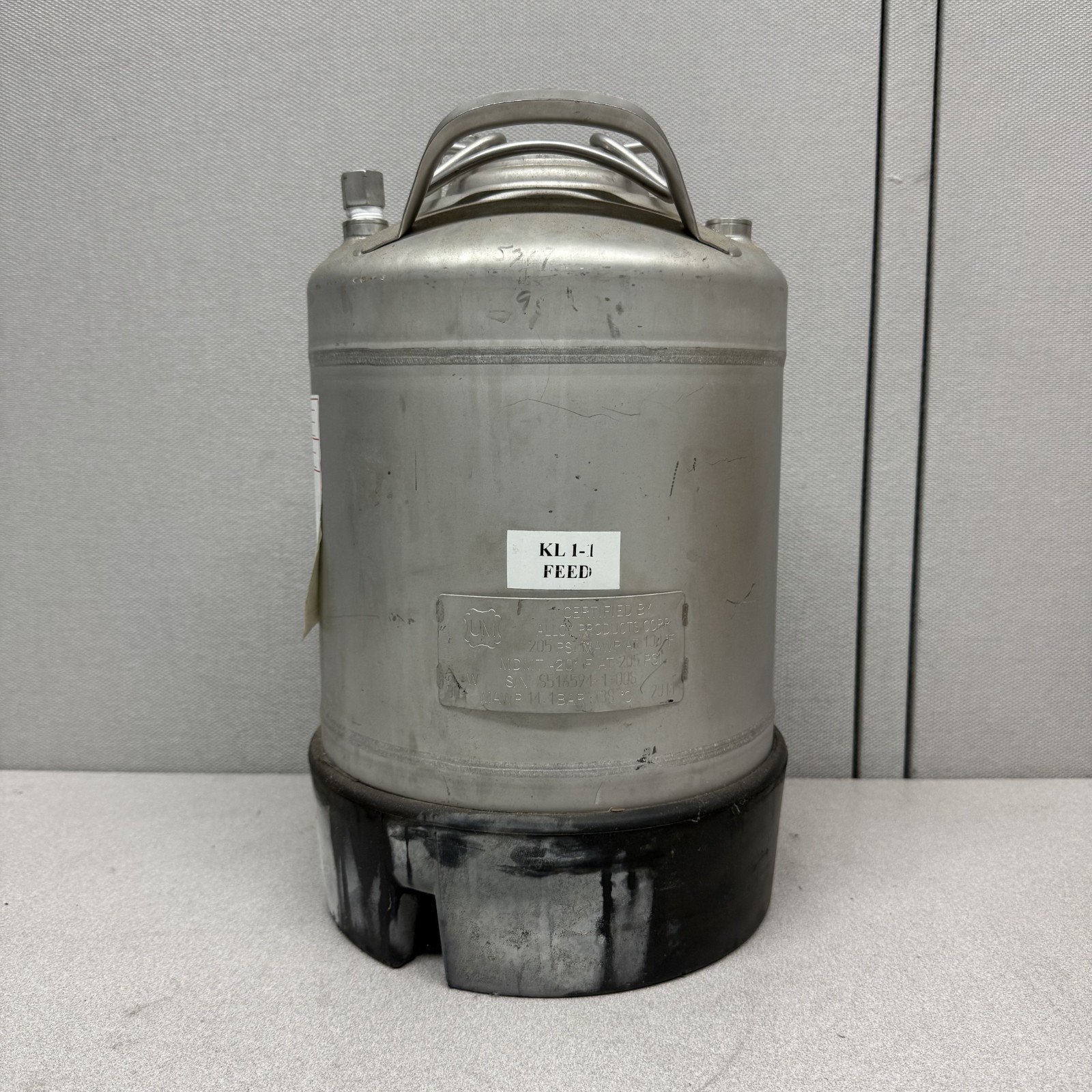 Alloy Products Corp. 205 PSI MAWP 100F Pressure Vessel