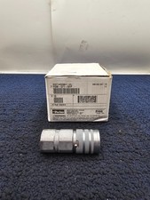 (QTY 10) Parker FEM-371-6FP Flat Face Hydraulic Quick Coupling 3/8