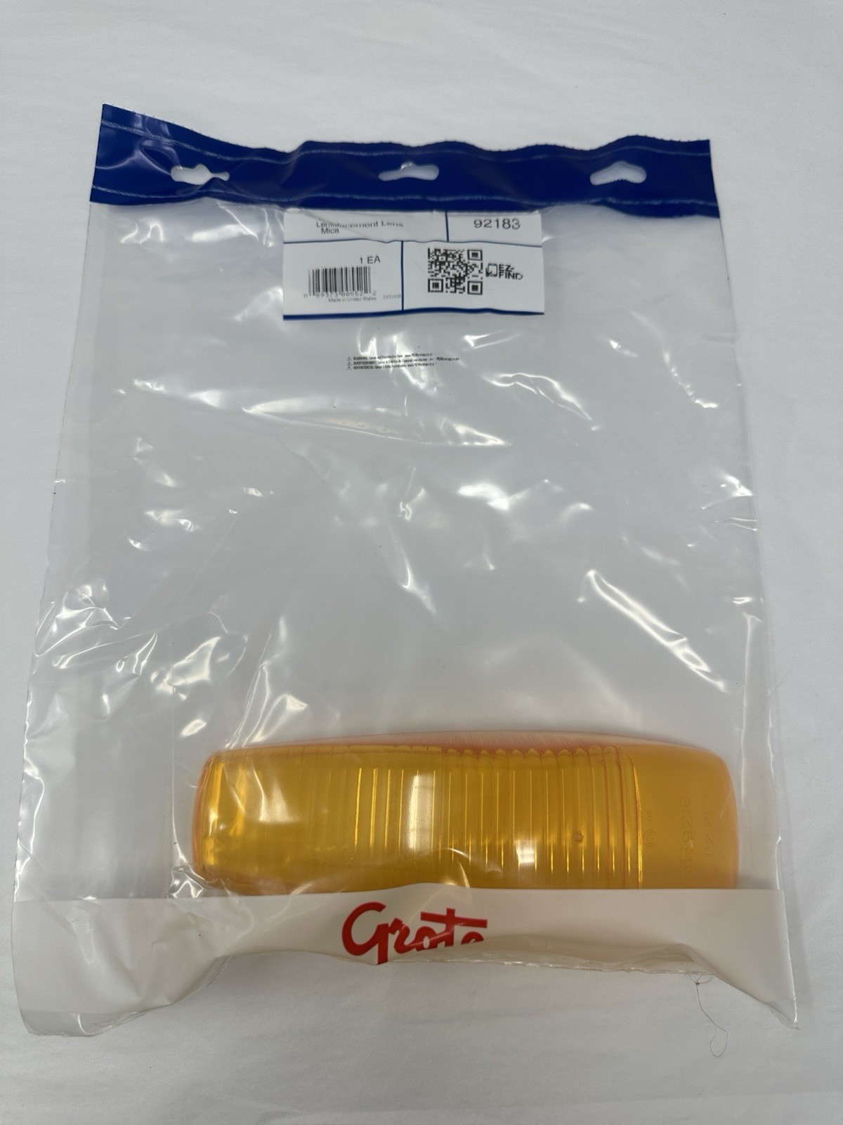NEW Grote 92183 Replacement Lens, Height - Vehicle Lighting: 2 1/2 In NEW Grote 92183 Replacement Lens, Height - Vehicle Lighting: 2 1/2 In