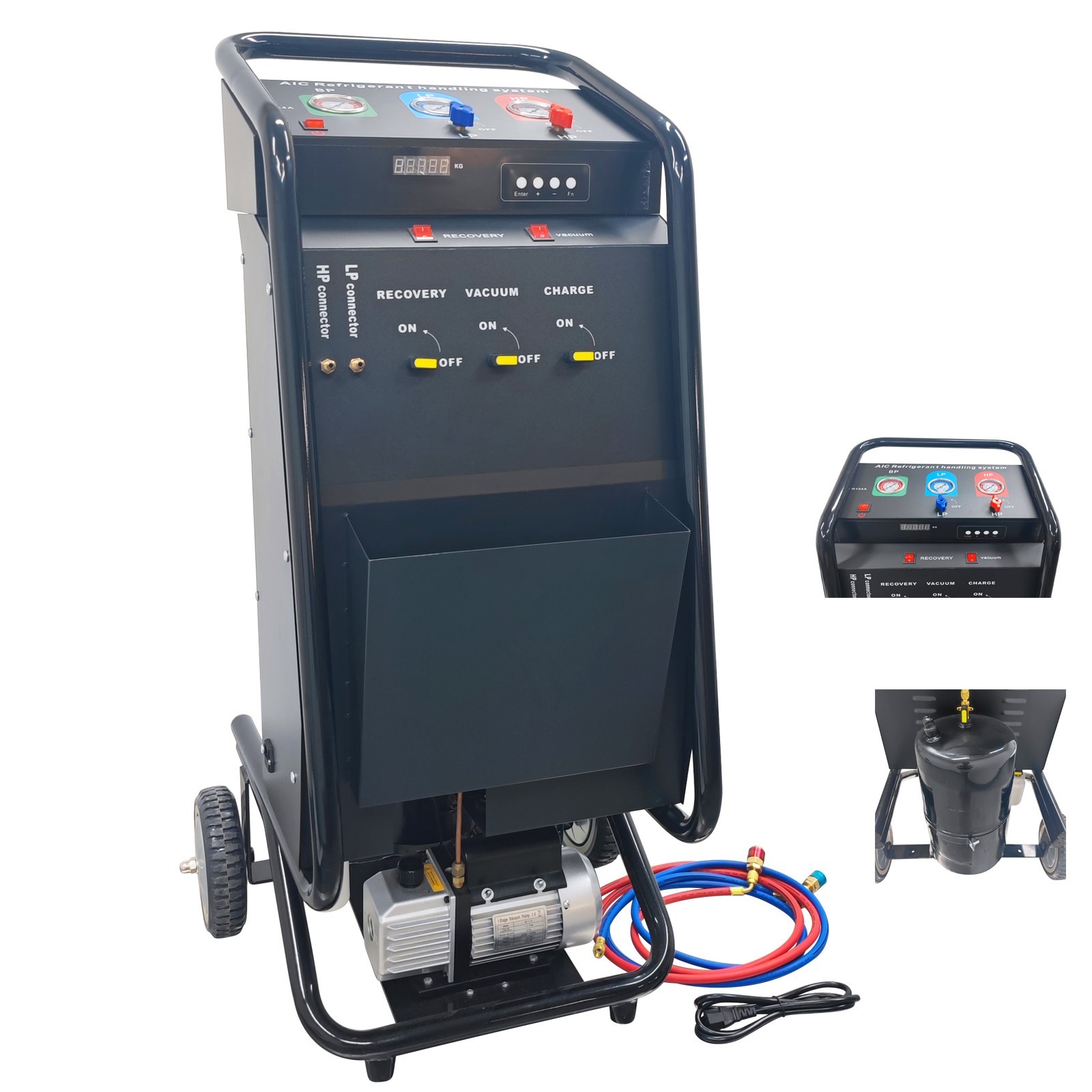 A/C Refrigerant Filler Car Air Conditioner Recovery Recycling Recharging Machine A/C Refrigerant Filler Car Air Conditioner Recovery Recycling Recharging Machine