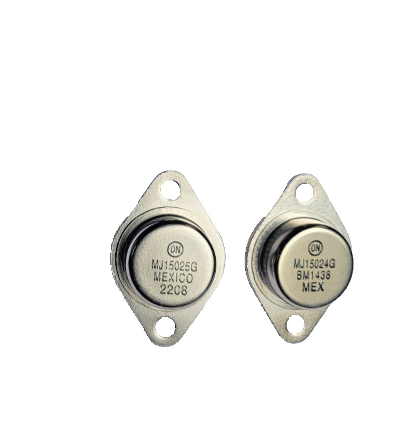 PAIR MJ15024G + MJ15025G TO-3P MJ15024 MJ15025 Silicon Power Transistors