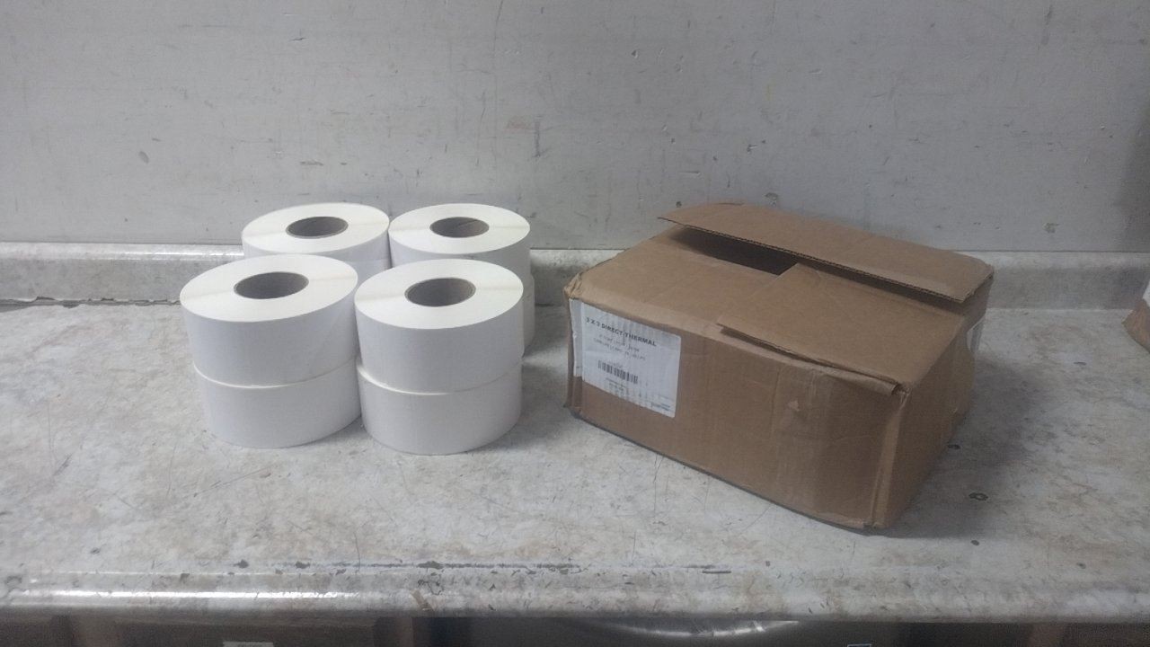 Brand Name 60DX25 8 Pk 2,000 Label/Roll 3 In Width 3 In H Barcode Printer Label