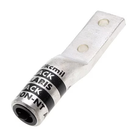 Polaris Al600n-Nt One-Hole Compression Lug, 600 Kcmil Max, 1/2 In Stud, Long