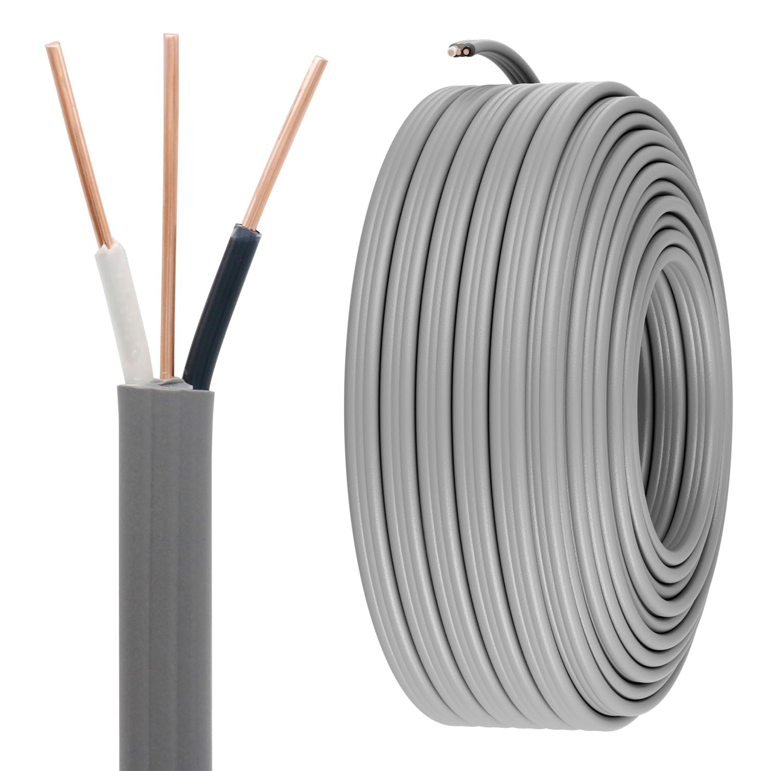 12/2 UF Wire Outdoor Direct Burial Underground Feeder Cable 100Ft
