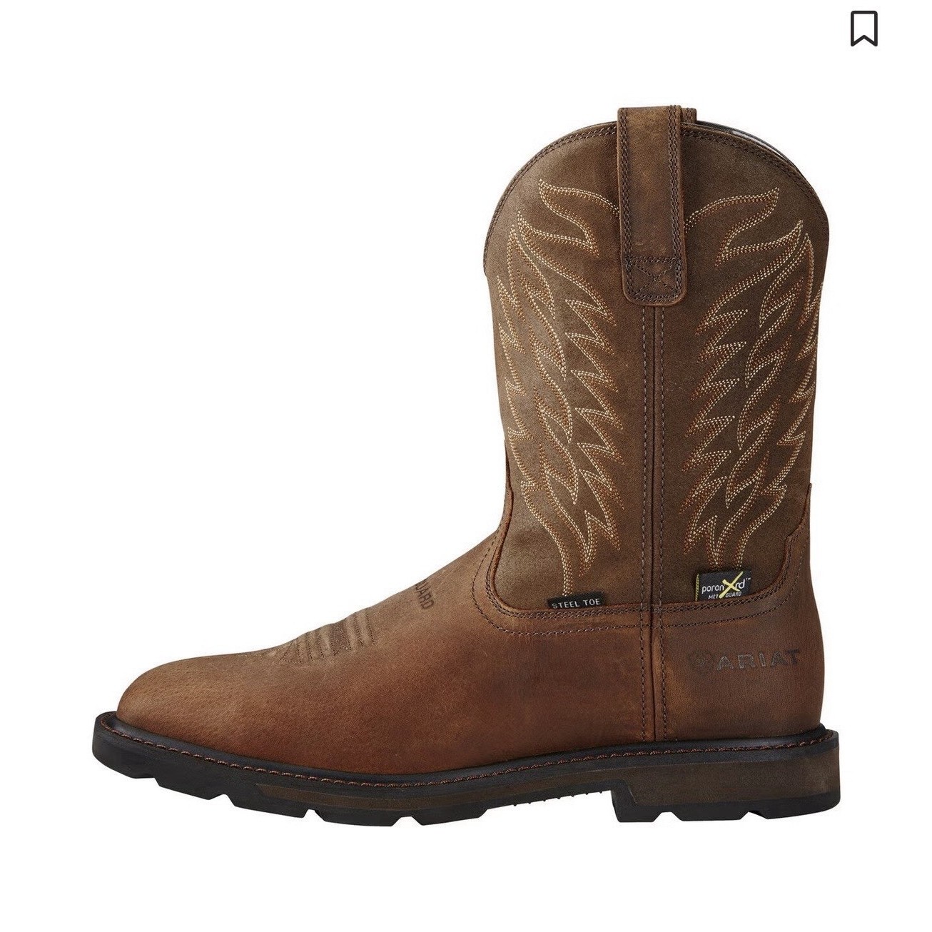 Ariat Groundbreaker Met Guard Steel Toe Slip Resistant Work Boots ASTM F2413