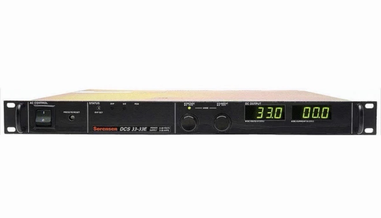 Sorensen DCS33-33E DC Power Supply 33V 33A 1000W Programmable