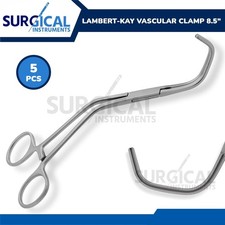 5 Pcs Lambert-Kay Vascular Clamp for Aortic Anastomosis 8.5