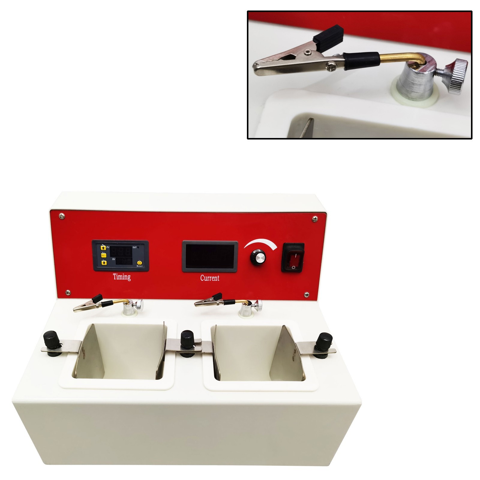 110V Double Slot Denture Electrolytic Polishing Machine Double Slot 250W