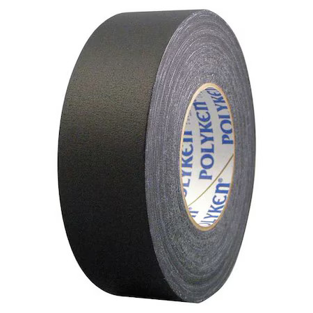 Polyken 510 Gaffer\'s Tape, Black, 54 Yd L, 1-7/8 In W