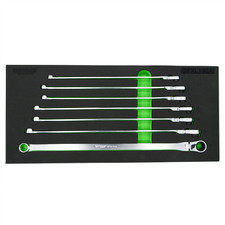 DFXL100AVIM Tools 7 Piece Deep Spline Ratcheting Flex Head XL Wrench Set (8-14 m picture
