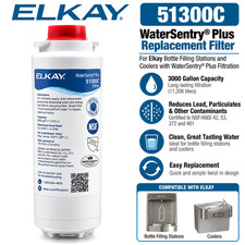 Elkay 51300C WaterSentry Plus Replacement Water Filter 3000 Gallon Bottle Filler picture