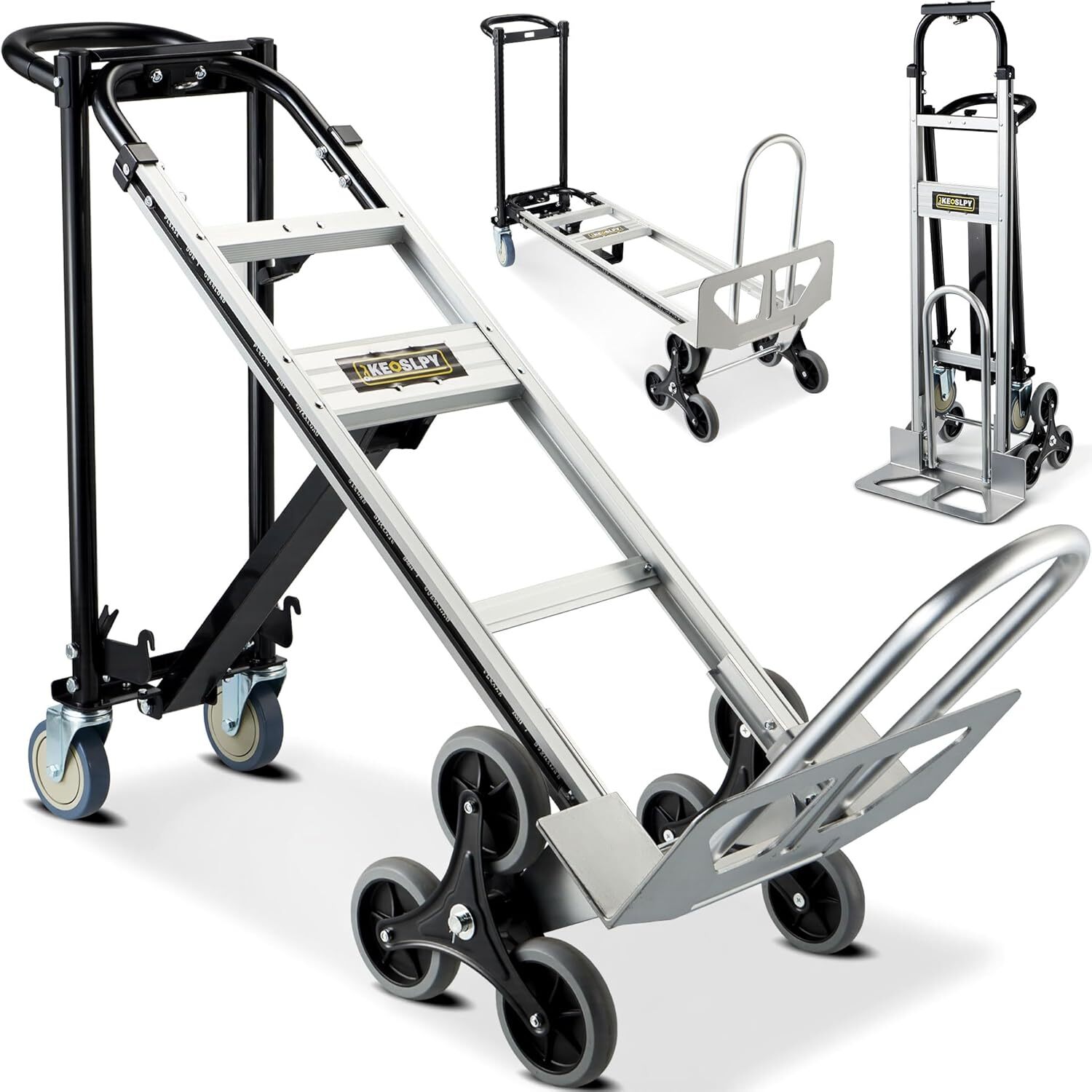 3in1 Industrial Convertible Hand Truck 1000LBS Capacity Heavy Duty Platform Cart