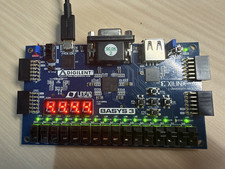 Digilent Basys 3 FPGA Board + ESP8266 + 2 AM2302 Sensors - LD1 Fault picture