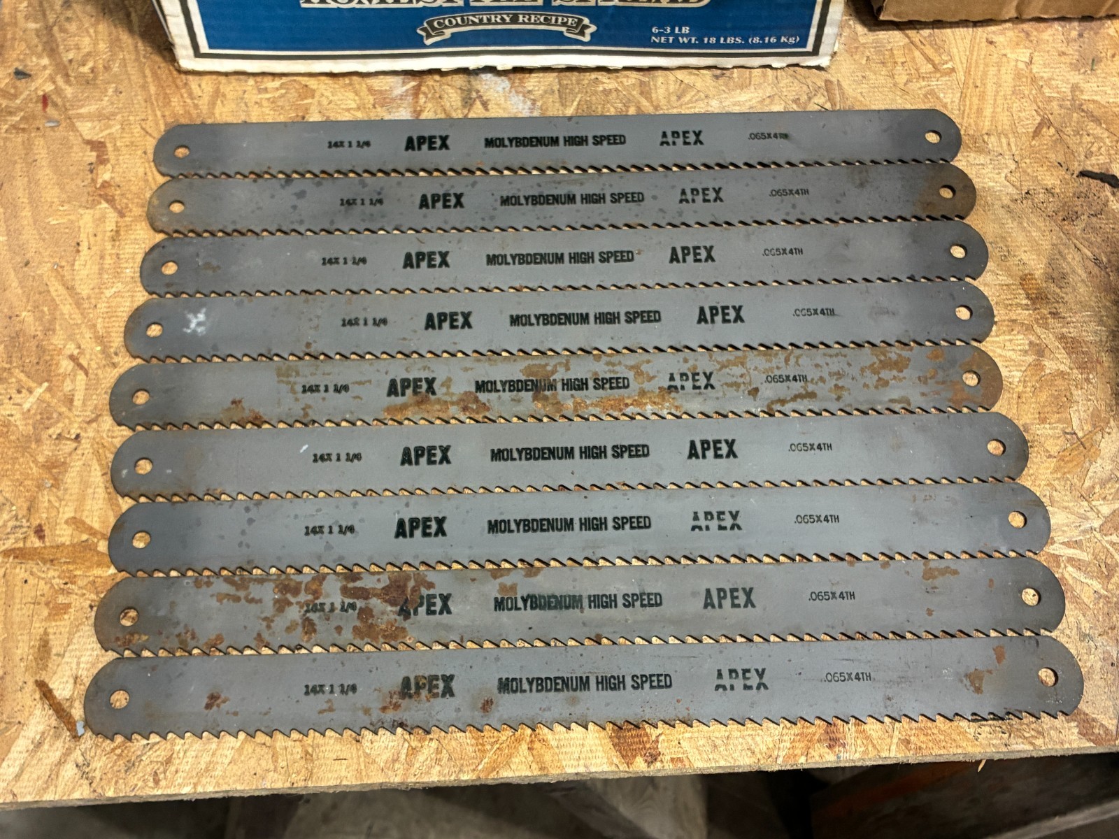Vintage NOS Apex Molybdenum power hack saw blade.