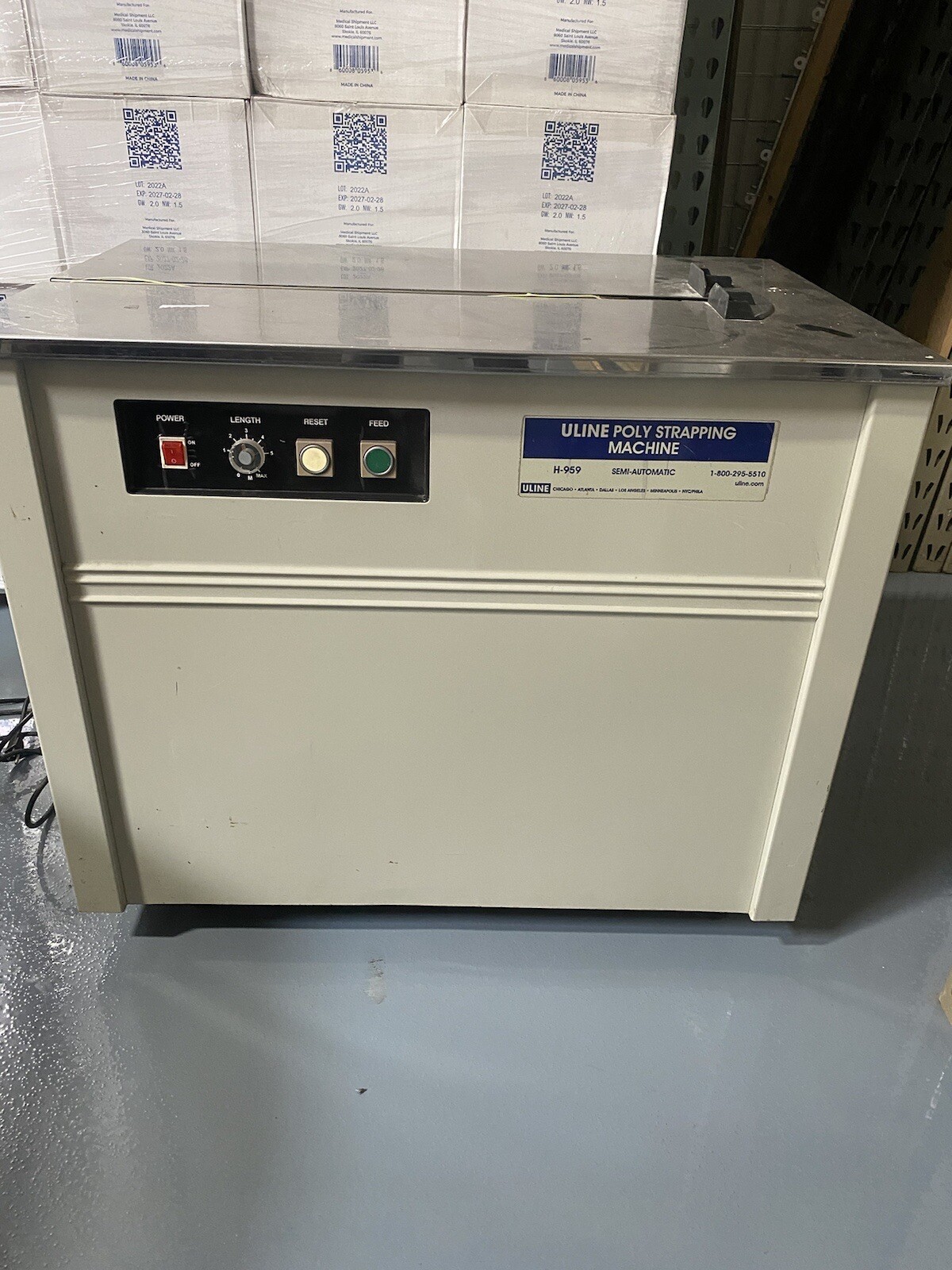 Uline Poly Strepping Machine H-959