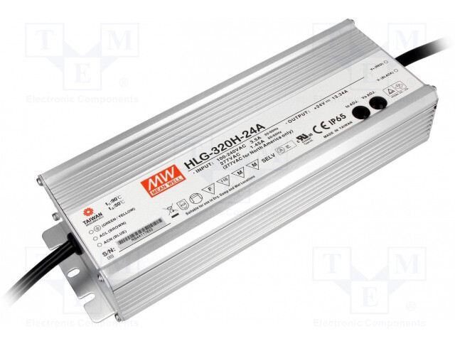 NEW MEAN WELL HLG-320H-24A  OUTPUT  ADJ.  13.35A  24VDC SUPPLY DRIVER