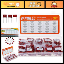 25 Values Metallized Polypropylene Film Capacitor Kit 400V-630V - DIY Electronic picture