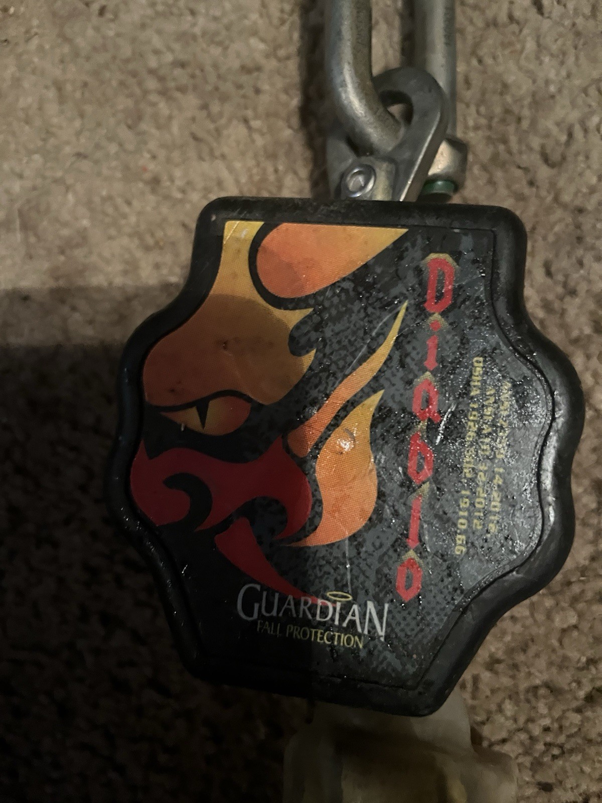 Guardian 11016 Diablo 6’ Web Self Retracting Lifeline. SRL Fall Protection