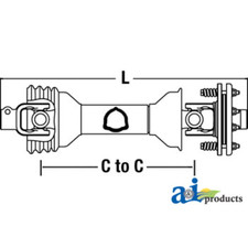 CS43516 PTO Driveline for BushHog Rotary Cutter SQ60 SQ72 SQ84 SQ160 SQ172 SQ600 picture