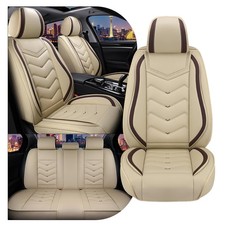 Car Seat Covers Buick Enclave 2008-2026 Nappa Leather 5 Seats Beige picture