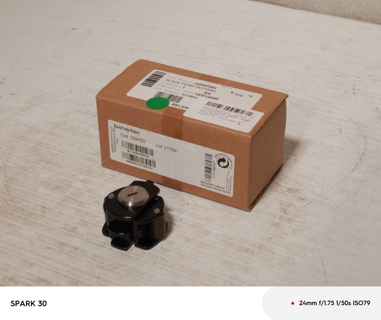 Gambro Dasco G5047503 Slave Pump Rotor Gambro Dasco G5047503 Slave Pump Rotor
