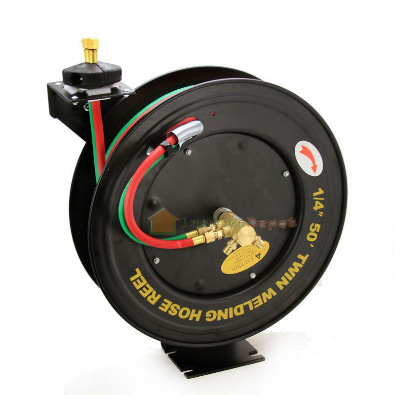 XtremepowerUS Retractable Torch Welding Hose Reel 50ft 1/4