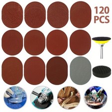 120pcs 2Inch 60-3000 Grit Mixed Sander Sanding Discs Pads Hook & Loop Sandpaper picture