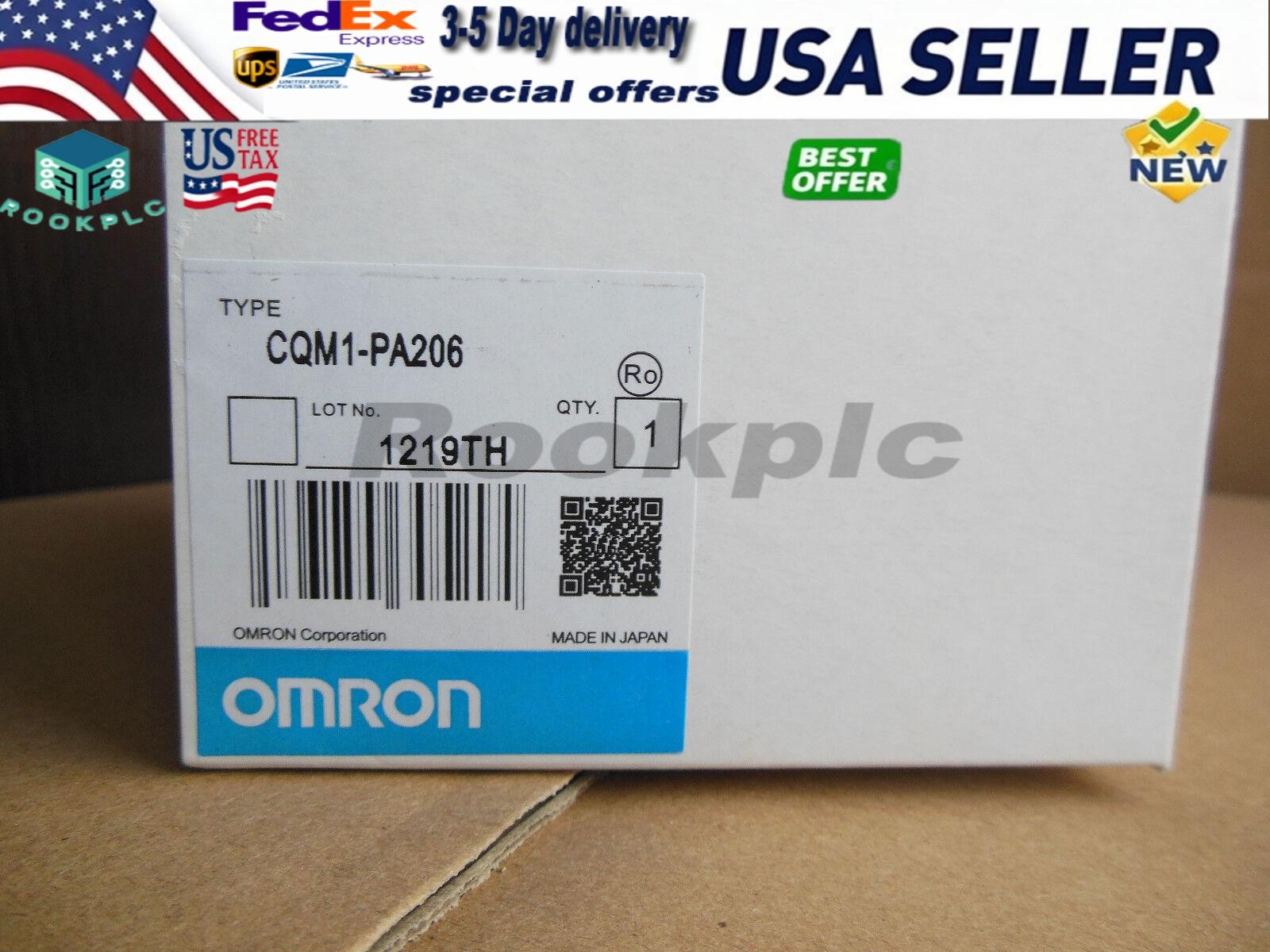 OMRON CQM1-PA206 Power Supply PLC Module CQM1PA206 New In Box  US Free TAX