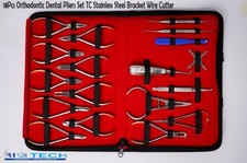 18Pcs Orthodontic Dental Pliers Set TC Stainless Steel Bracket Wire Cutter picture