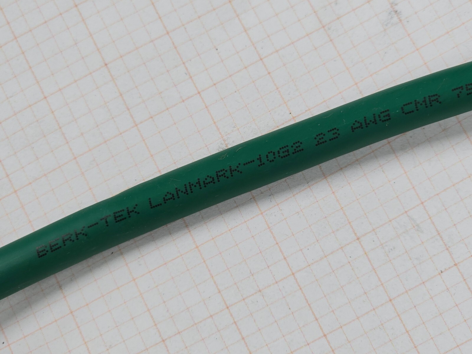 Berk-Tek 10138770 23/4P LANmark-10G2 Cat6A UTP Network Cable CMR Green /100ft Berk-Tek 10138770 23/4P LANmark-10G2 Cat6A UTP Network Cable CMR Green /100ft