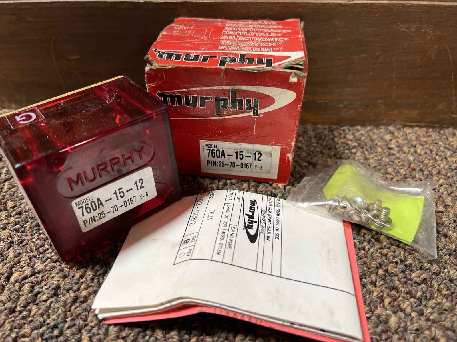 New Genuine Murphy 760A-15-12 Time Delay Switch 25700167 TDR