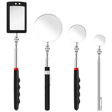 CdbC 4 Pcs Telescoping Mirrors, LED Lighted Inspection Mirror Telescoping,... picture