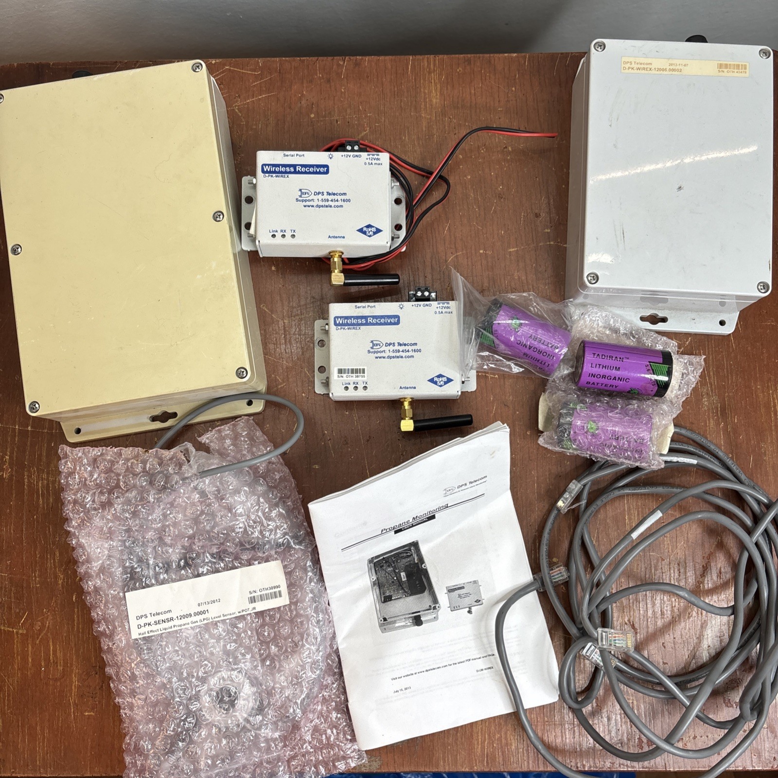 DPS Telecom Propane Tank Monitoring System Lot 2 D-PK-WIREX Receivers Sensor