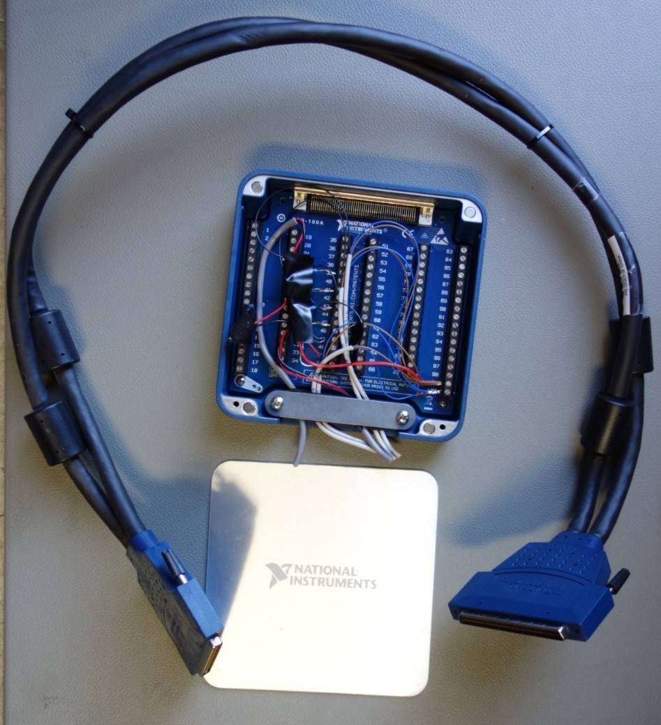 National Instruments NI SCB-100A I/O connector block & NI SH100M-100M Cable 1m
