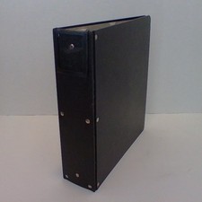 Vintage Columbia Pebble Black 3-Ring Binder, 3