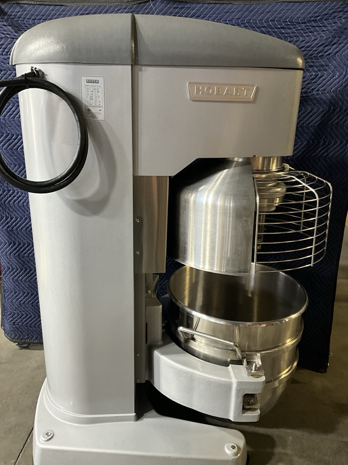 2023 Hobart Legacy HL1400-1 140 Qt. Floor Mixer with Guard - 240V, 3 Phase,