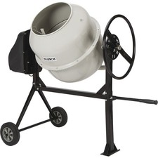 Klutch Electric Cement Mixer, 6.35 Cu. Ft. Drum, 3/4 HP, 120V Electric Motor picture