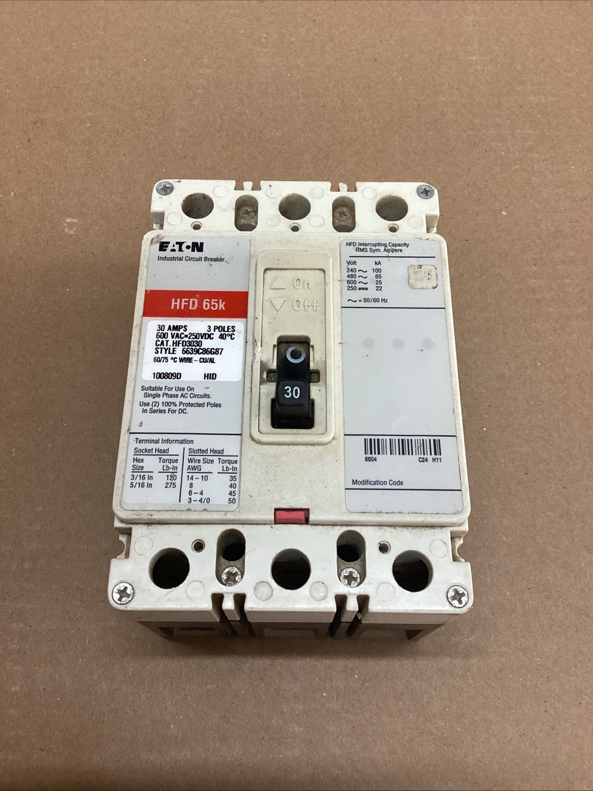 Eaton HFD3030 Used