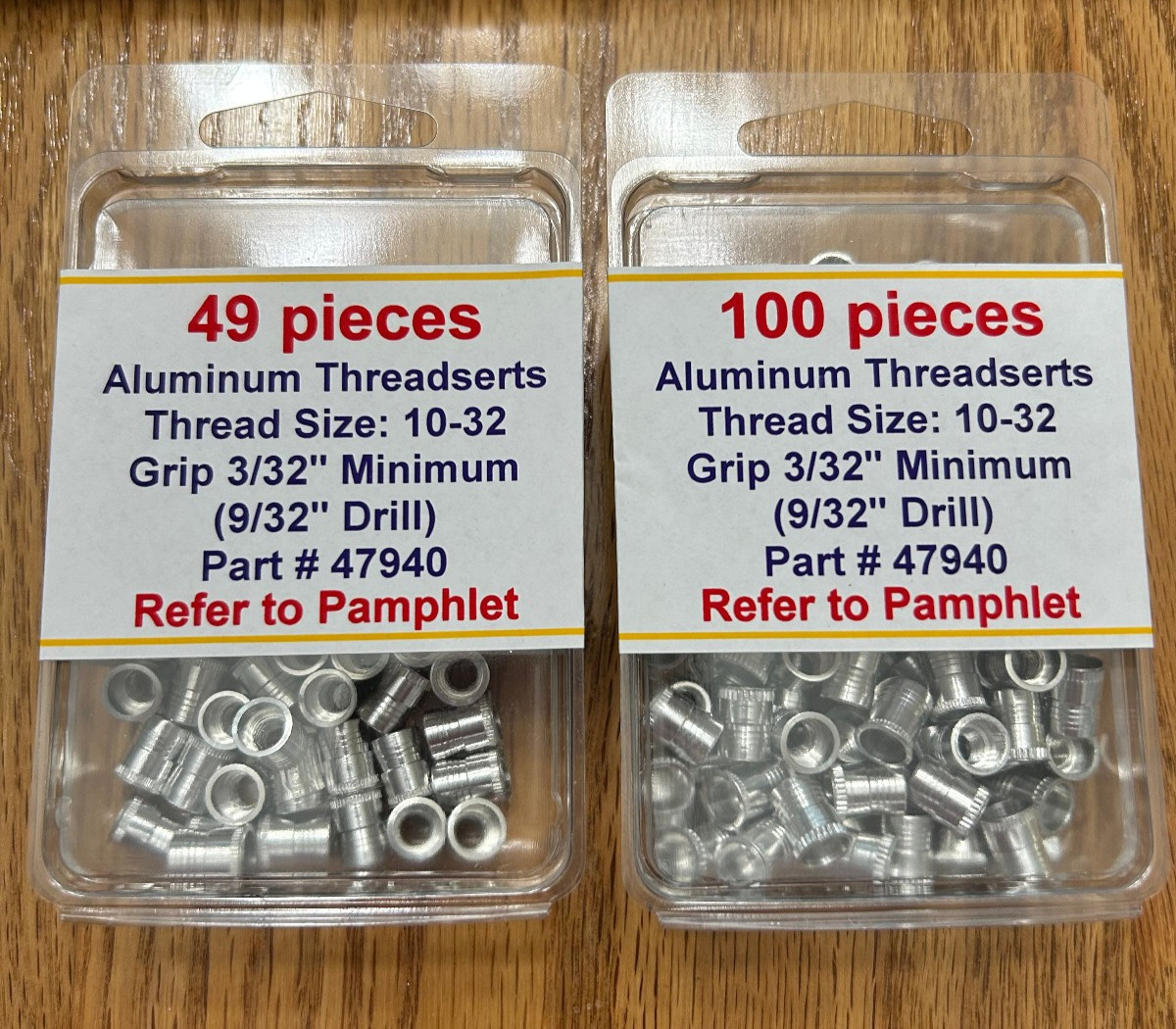 MARSON ALUMINUM 10-32 MTS Series PN 47940  THREAD-SERT Fasteners QTY 149