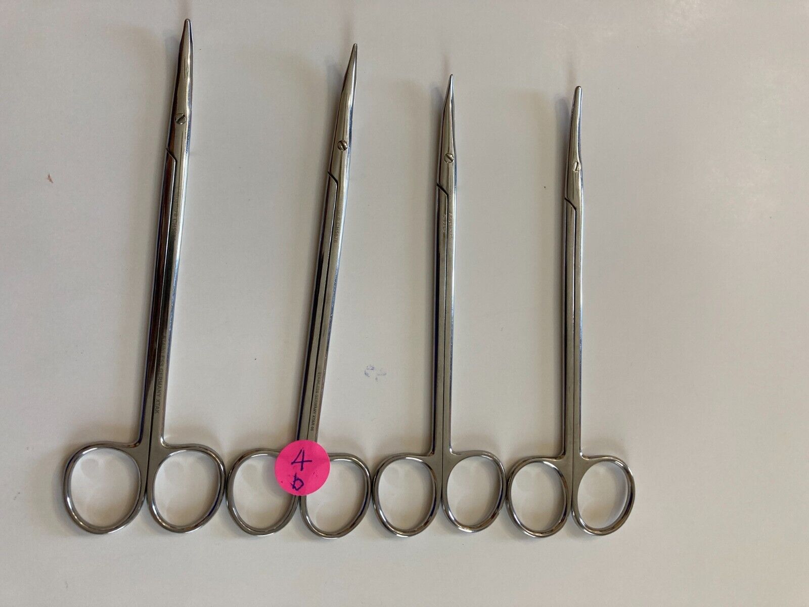 Lot of 4 V. Mueller Tenotomy Scissors Laparoscopic Surgical Instrument CH5676