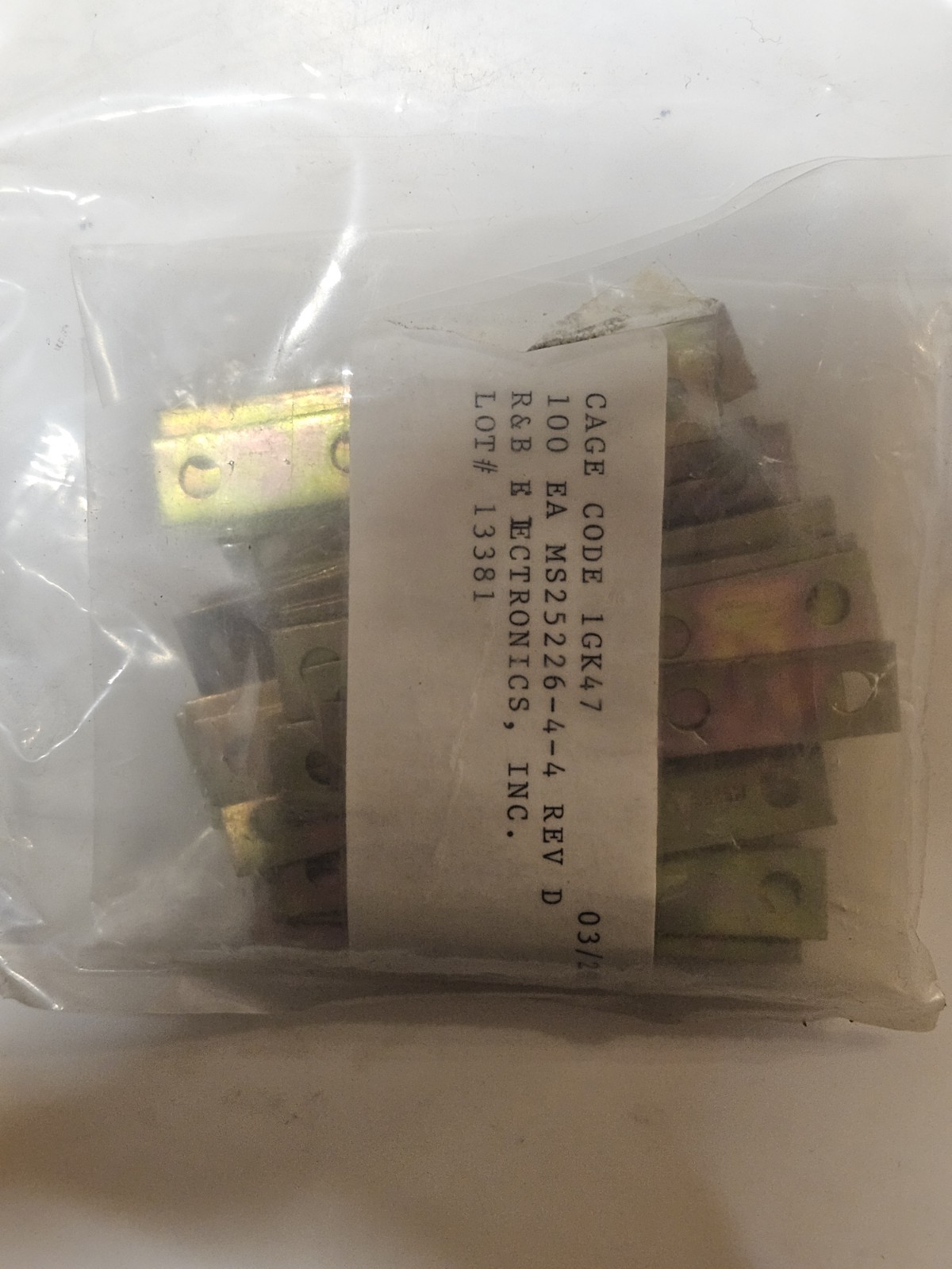(25) MS25226-4-4 Vintage Aerospace Bus Bar Terminal Lot Of 25