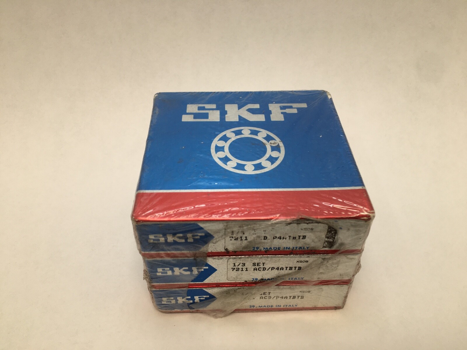 SKF 7211 ACD/P4ATBTB Angular Contact Bearing Set 55x100x21mm 25 Deg 3 Pcs SKF 7211 ACD/P4ATBTB Angular Contact Bearing Set 55x100x21mm 25 Deg 3 Pcs