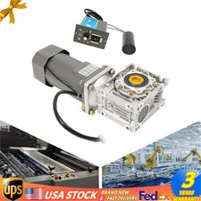 AC110V 370W Electric Worm Gear Motor Speed Controller Industrial Gearbox RV50 picture