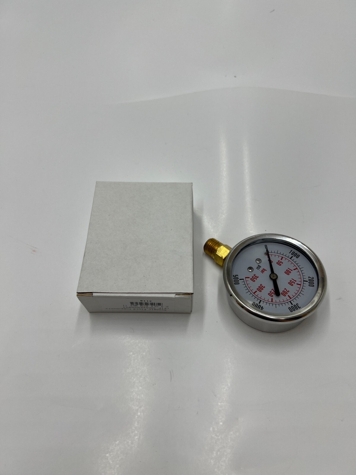 (QTY 2) Dynamic Fluid CF1P-350A Glycerine Filled Pressure Gauge 5000 PSI 2.5