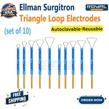 10Pcs Ellman Surgitron Triangle Loop Electrodes Reusable Autoclavable picture
