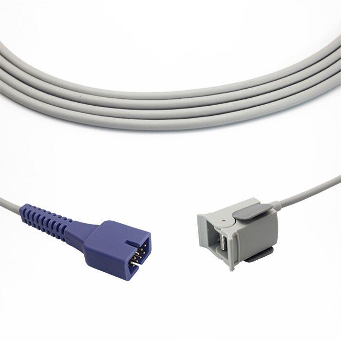 GE Healthcare SpO2 Compatible Direct Connect 9 Pin - Adult Clip