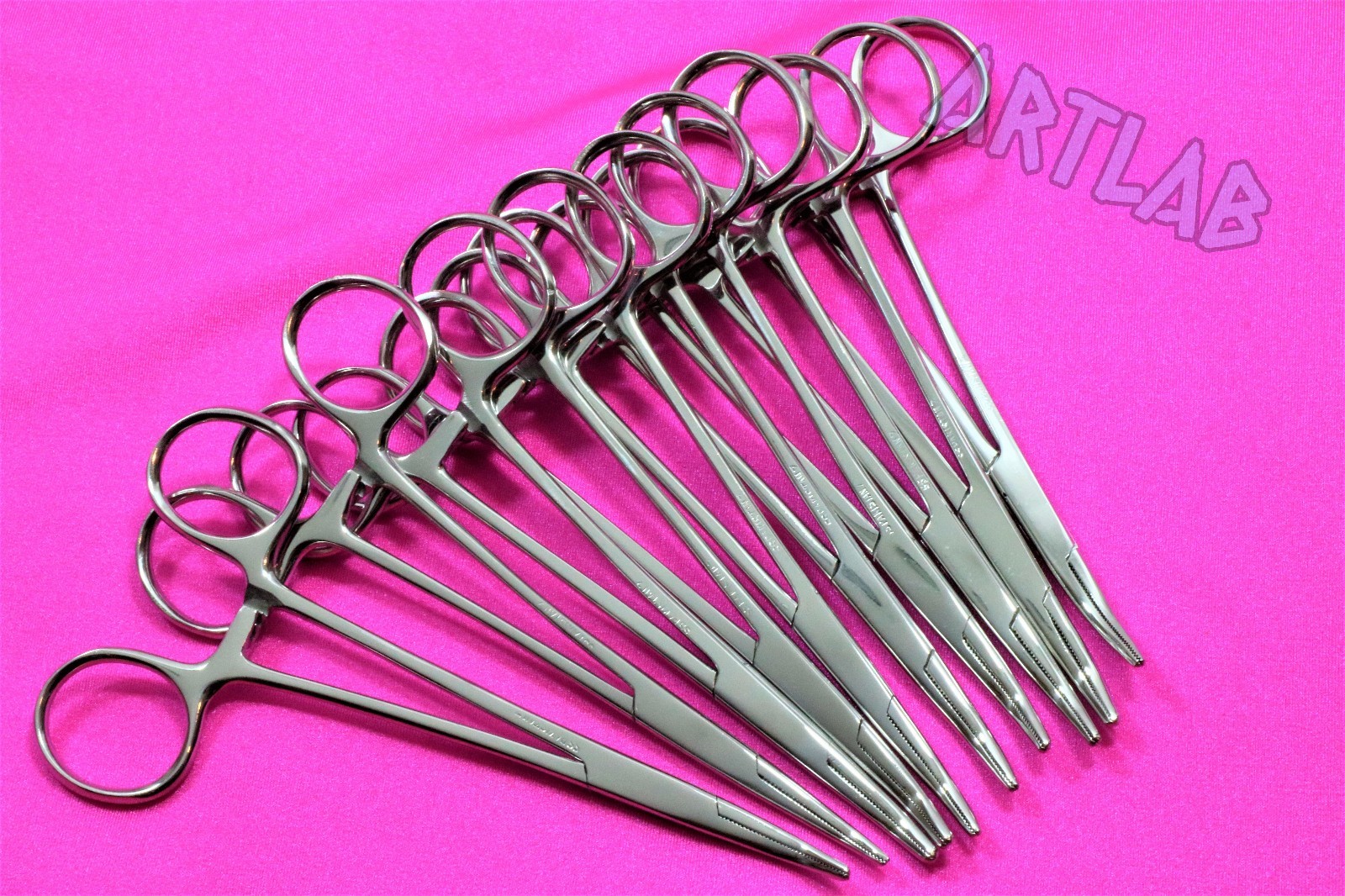 10 PC MOSQUITO HEMOSTAT FORCEPS 5\