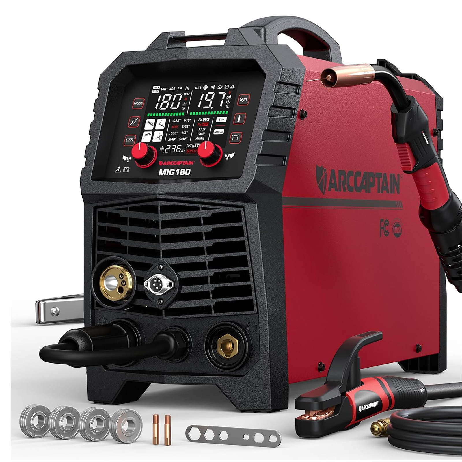 ARCCAPTAIN MIG180/MIG200P/MIG250DP MIG Welder MIG/TIG/Spot/Spool Gun 110V 220V🔥 ARCCAPTAIN MIG180/MIG200P/MIG250DP MIG Welder MIG/TIG/Spot/Spool Gun 110V 220V🔥